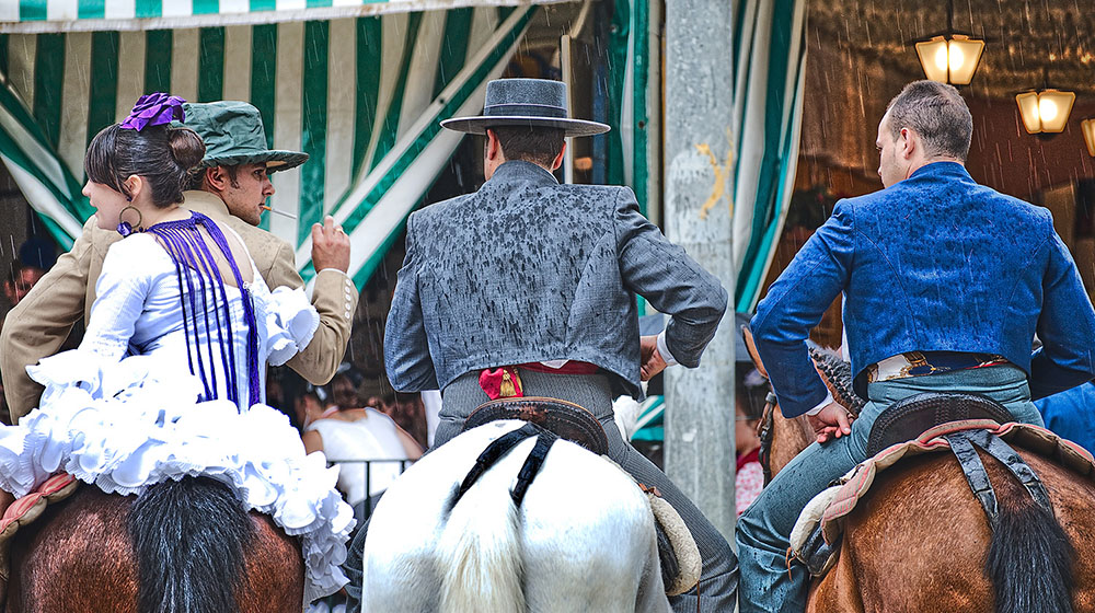 Muere un caballo en la Feria de Abril de Sevilla